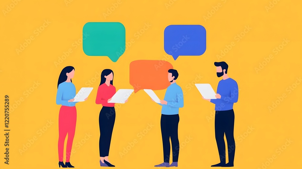 Poster sales team on digital shared platform for efficient knowledge exchange
