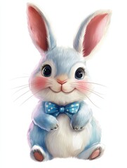 Obraz premium cute watercolor easter bunny