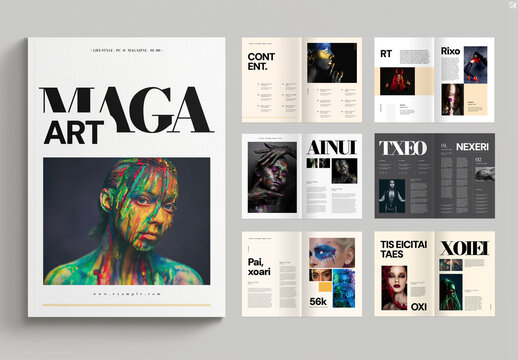 Art Magazine Layout