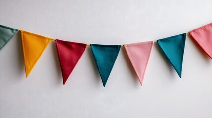 Colorful Bunting Flags for Party and Event Planning Visuals