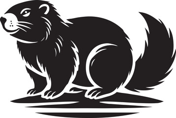 wild animal design with silhouette victor style.