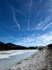 clouds over the river