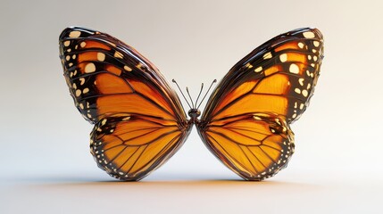 Obraz premium Valentine's day heart-shaped butterfly design for cards and posters