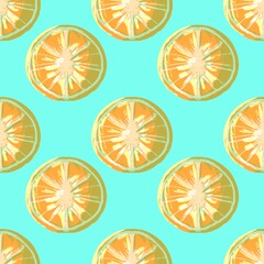 abstract fruit seamless pattern hand drawn for background or print