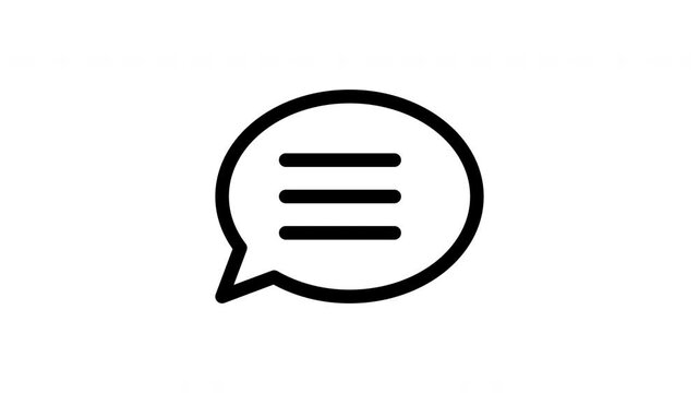 comment animated icon