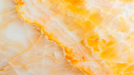 A close-up of orange and white onyx stone, showcasing its natural beauty and patterns.