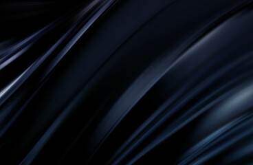 Elegant Abstract Black and Blue Background With Modern Flowing Design
