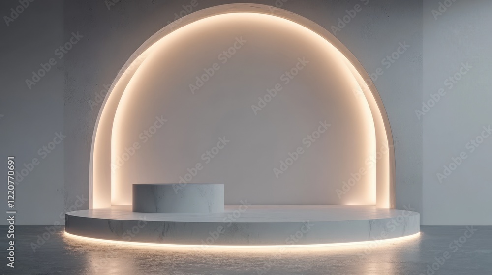 Poster abstract gray gradient room. 3d rendering