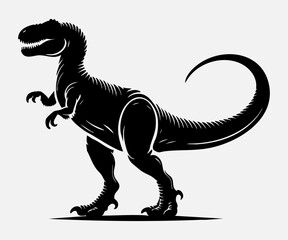 Dinosaur Silhouette Vector Illustration