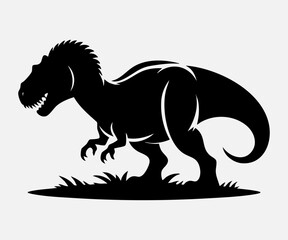 Dinosaur Silhouette Vector Illustration