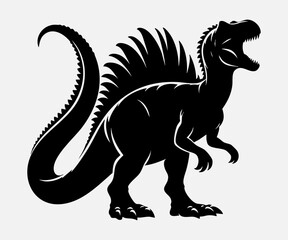 Dinosaur Silhouette Vector Illustration