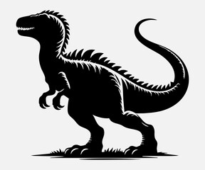 Dinosaur Silhouette Vector Illustration