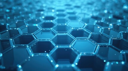 Obraz premium Futuristic honeycomb background.