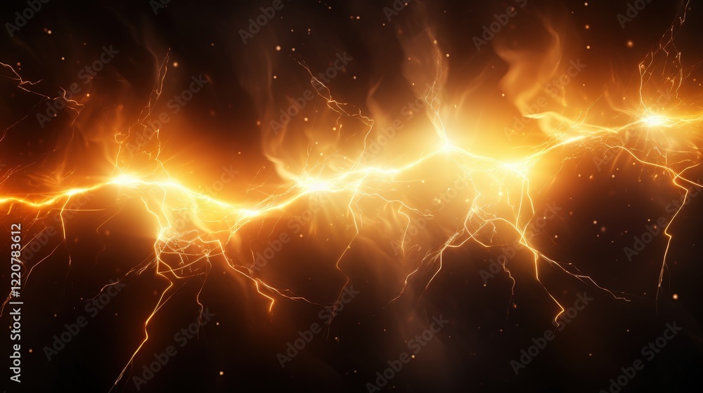 Aufkleber abstract electric light background with dynamic flashes and sparks creating an energetic and vivid a