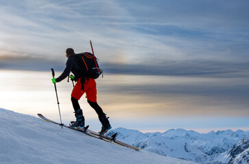 skier standing