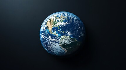 A highly detailed and accurate photo of the Earth planet