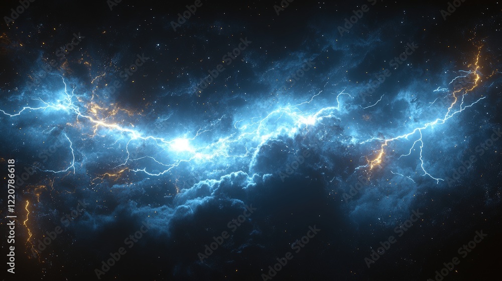 Poster stunning lightning effect on a transparent background ideal for various creative projects and graphi