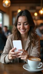 young woman browsing on her smartphone