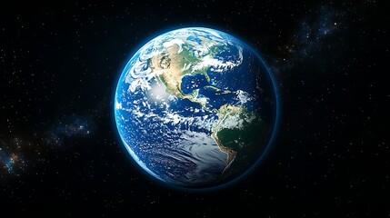 Obraz premium A highly detailed and accurate photo of the Earth planet