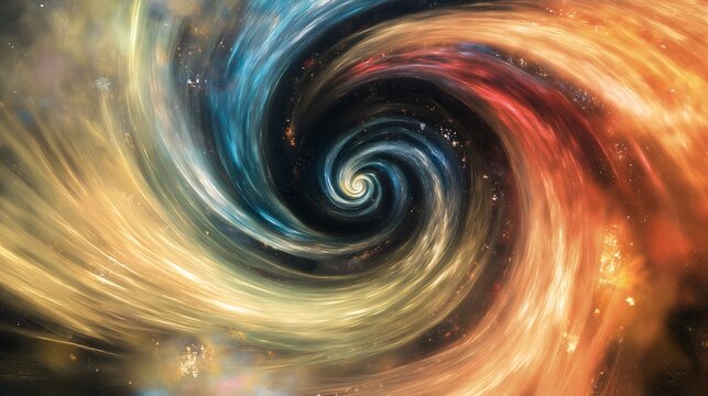 Mesmerizing Cosmic Vortex - Hypnotic Visual Phenomenon