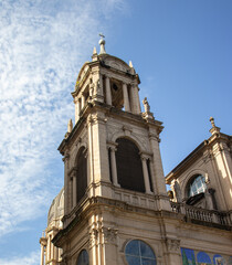 Beautiful church in sunny day historical building style Metropolitan Cathedral in Porto Alegre Rio Grande do Sul RS Brazil