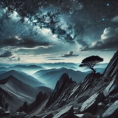 Tree on a solitary tree