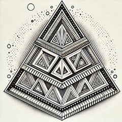 Triangle with triangles Hierarchy depth