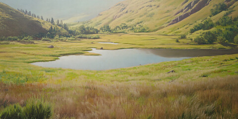 Obraz premium Landscapes, valleys