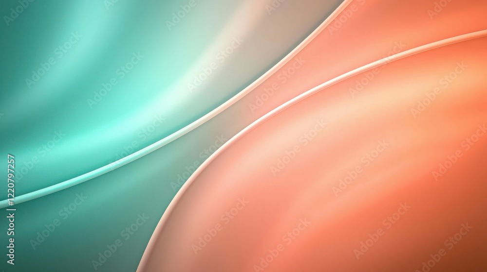 Aufkleber soft glowing light creating delicate arcs in warm and cool color palettes