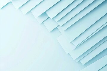 Soft Blue Gradient Background with Abstract Layered Paper Design