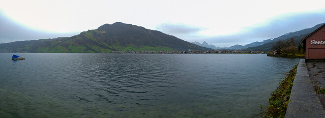 Lakeside at Lake Zug, Arth Switzerland