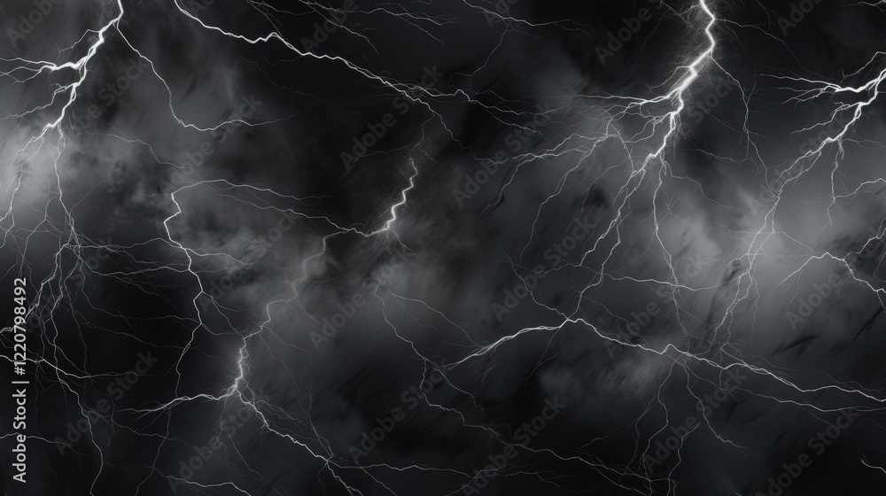 Poster abstract black marble background with lightning effects for visual impact in design and art projects