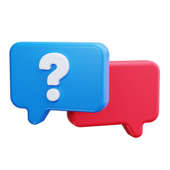 Question Mark 3d render icons