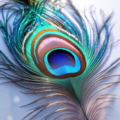 Obraz premium peacock feather background