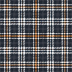 Tone fabric background check, strong textile vector pattern. Net tartan texture plaid seamless in dark and white colors.