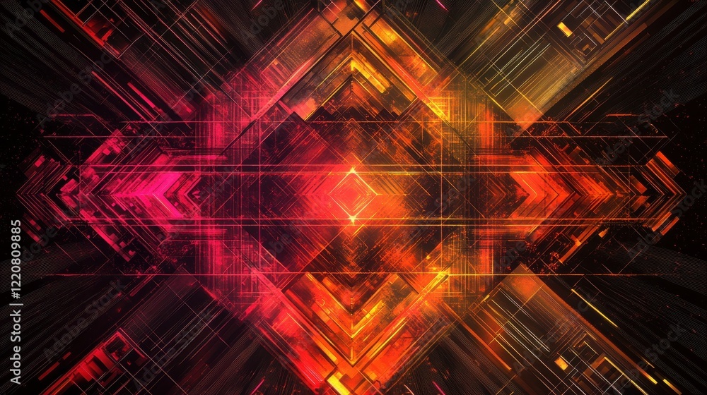 Poster abstract geometrical tech backdrop. vector template eps 10