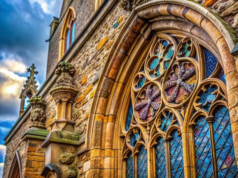 Macro Photography: Architectural Details of St. Andrews Church, Biggleswade, Bedfordshire, England
