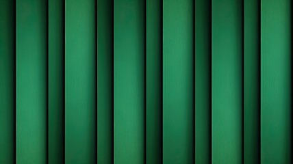 Obraz premium Green wooden wall with vertical stripes
