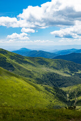 landscape with mountains and sky