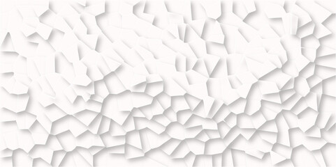 Fototapeta premium Beautiful white and crystallized polygon background. abstract light colorful stone tile pattern with shadow. modern wallpaper, trendy simple minimal geometric background abstract backdrop.