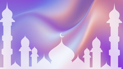The Beauty of Islamic Architecture A Mosque Illustration Background Reflecting Peace and Unity