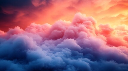 Pink and Blue Dreamy Cloudscape