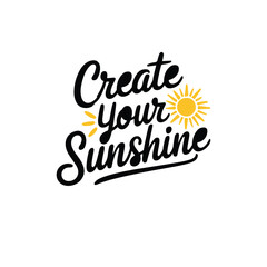 Printcreate a handwritten typography of graphic T-shirt design text 