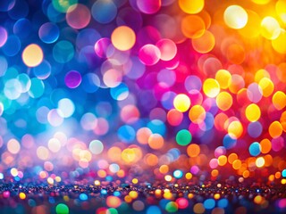 Naklejka premium Abstract Bokeh Background: Digital Branding Texture, Soft Focus, Blurred Lights