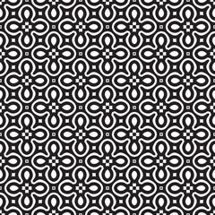 Minimalist black and white seamless pattern background