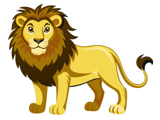lion isolated vector style on isolated background illustration