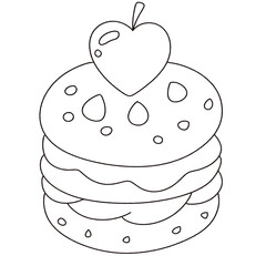 valentine, dessert, sweet, cute, doodle, cartoon, design, delicious, food, art, drawing, love, valentine's day