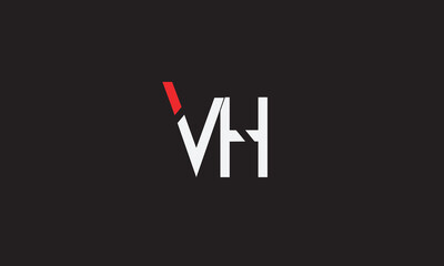 Obraz premium VH, HV, V , H , Abstract Letters Logo Monogram