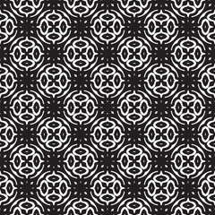 Minimalist black and white seamless pattern background