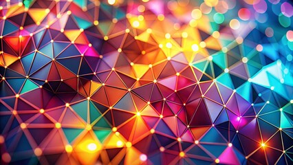 Abstract Geometric Bokeh Background for Social Media Ads - Modern Design